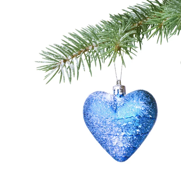 Jul boll på gran träd — Stockfoto