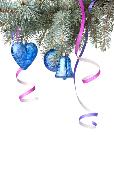 Köknar ağacının Noel süslemesi — Stok fotoğraf