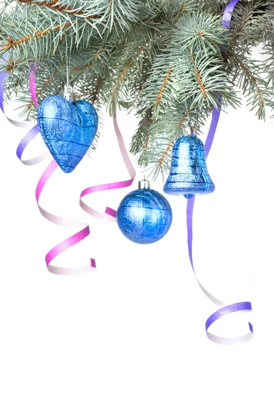 Boules de Noël et décoration — Photo