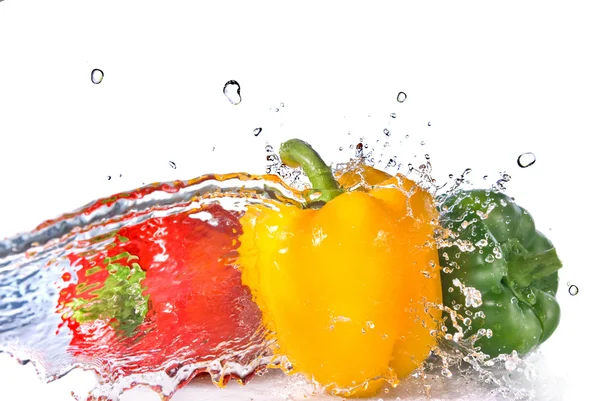 Peppar med vatten — Stockfoto
