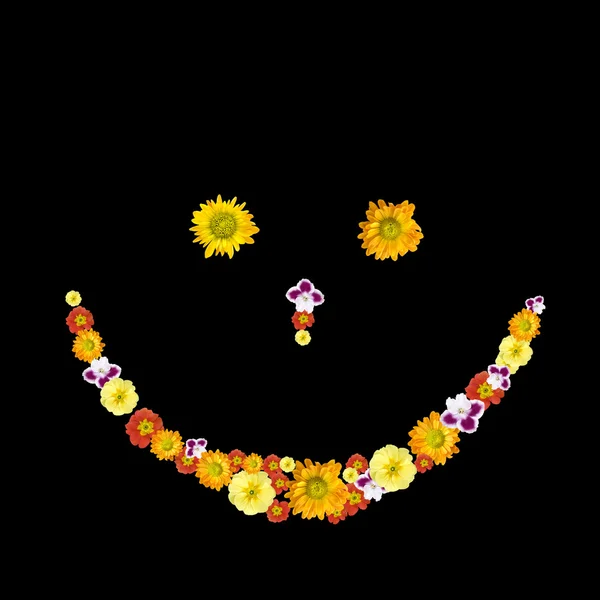Symbole de sourire décoratif de couleur — Photo