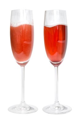 Two glasses with coctails clipart