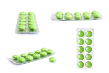 Yeşil tablet paketleri
