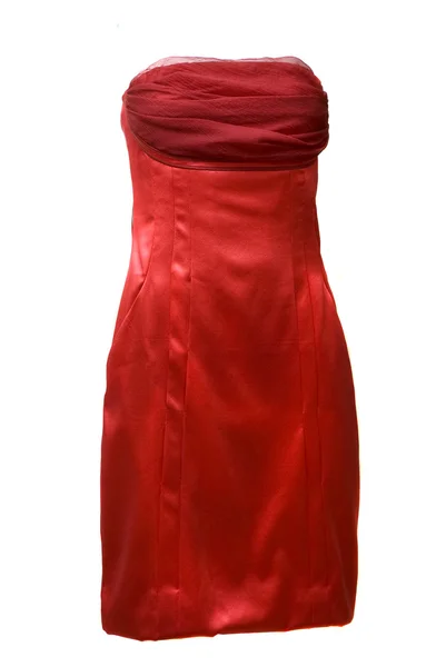 Rode vrouwelijke jurk — Stockfoto