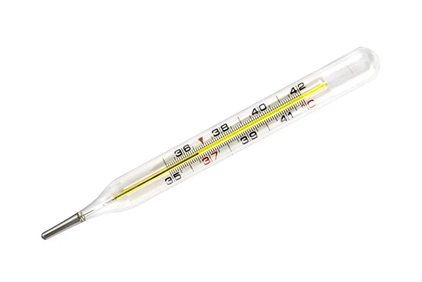 Termometr medyczny izolowany na białym — Zdjęcie stockowe