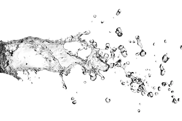 Salpicadura de agua con burbujas — Foto de Stock