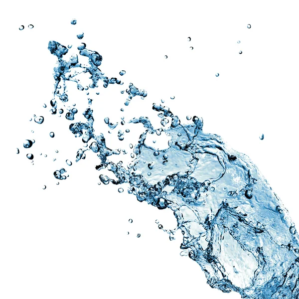 Плеск воды с пузырьками — стоковое фото