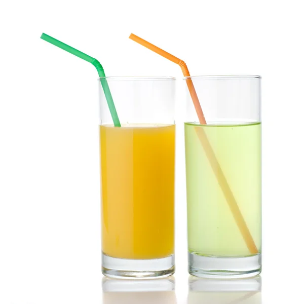 Limetten- und Orangensaft — Stockfoto