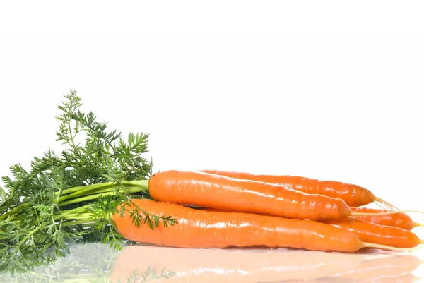 Fresh water splash on carrot — Stock Photo, Image