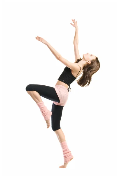 Posing young dancer isolated — Stock Photo, Image