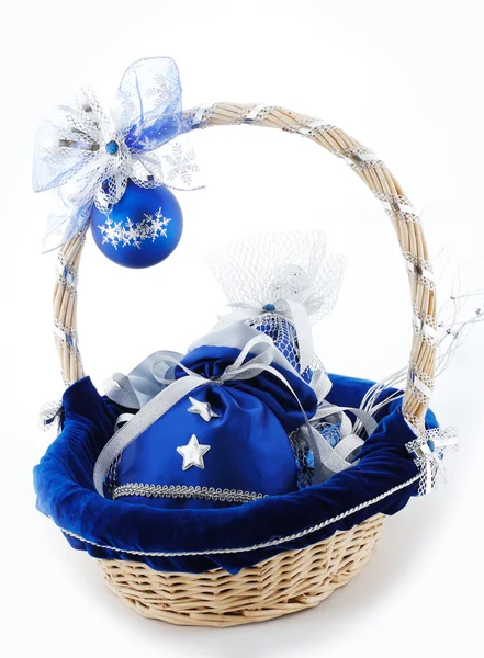 Xmas basket — Stock Photo, Image