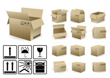 Shipping box clipart