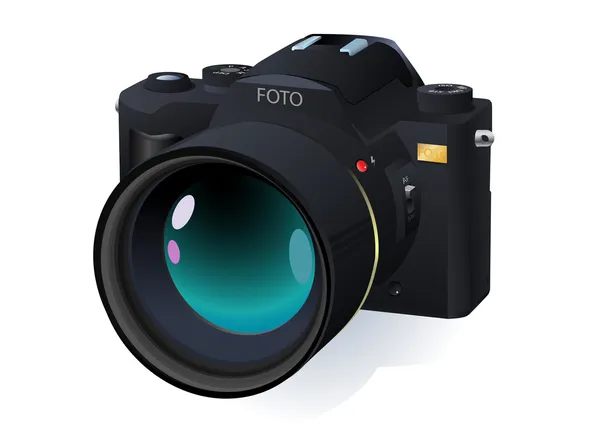 Fotocamera reflex professionale — Vettoriale Stock
