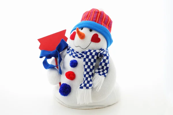Funny snowman — Stock Photo, Image