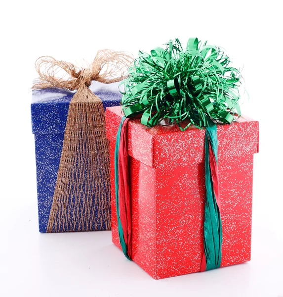 Dos cajas de regalo decoradas — Foto de Stock