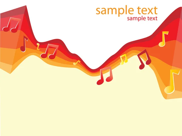 Abstracto color brillante musical vector bac — Vector de stock