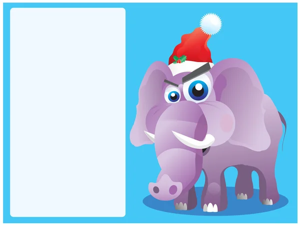 Słoń świąteczny — Wektor stockowy