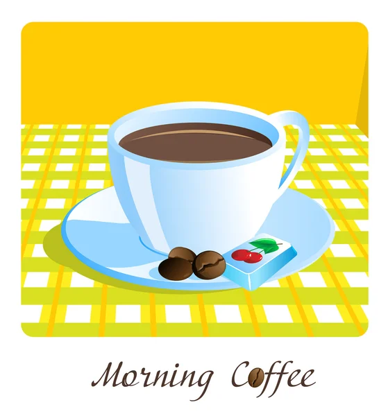Morgonkaffe — Stock vektor