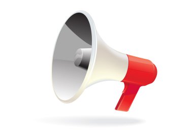 Vector megaphone isolated clipart