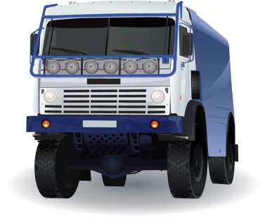 Great detail cargo truck vector 03 clipart