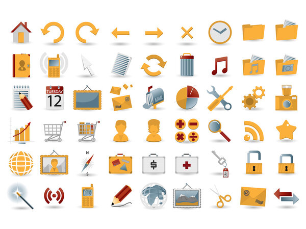 54 detailed web icons