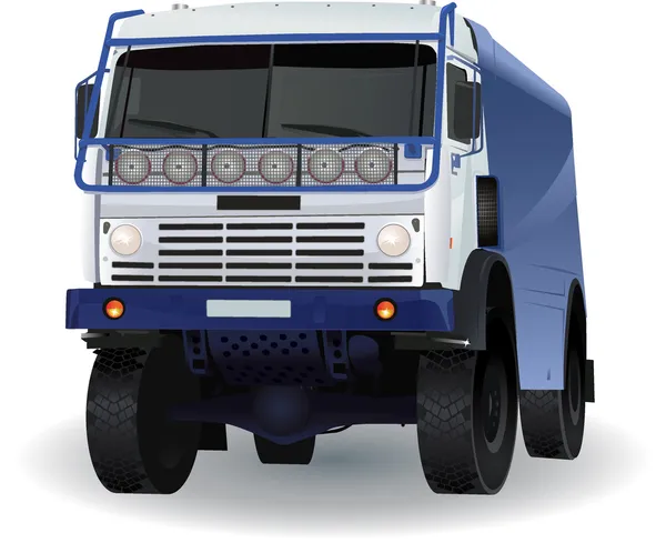 Uitvoerig lading vrachtwagen vector 03 — Stockvector