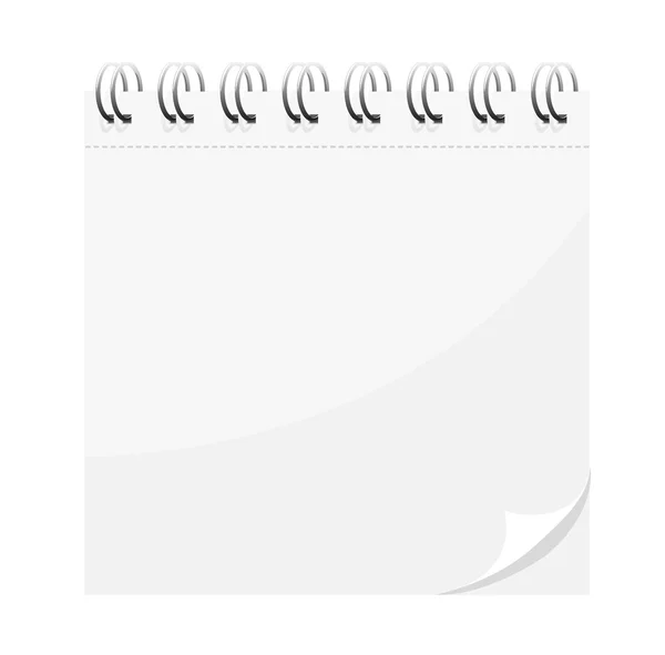 Bloc-notes de printemps icône détaillée — Image vectorielle