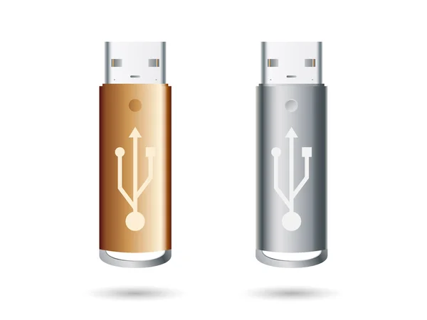 Подробная иконка USB — стоковый вектор