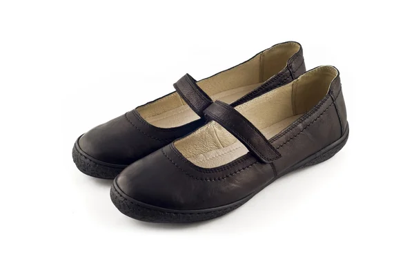 Kožené boty ženy — Stockfoto