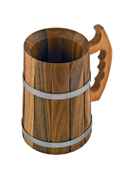 Wooden beercan — Stock Photo, Image