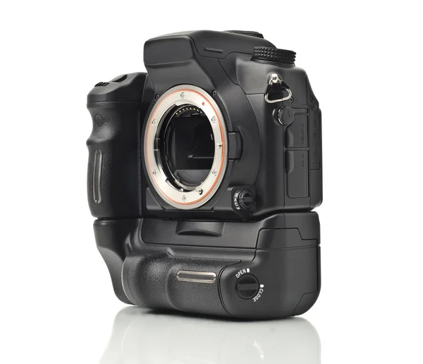 Corpo profissional da câmera DSLR sem lentes iso — Fotografia de Stock