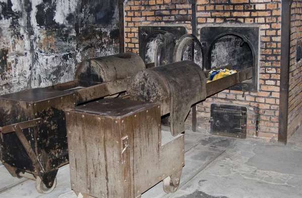 Печь для сжигания в Освенциме — стоковое фото