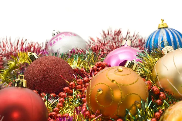 Grupo de bolas de decoração de Natal — Fotografia de Stock