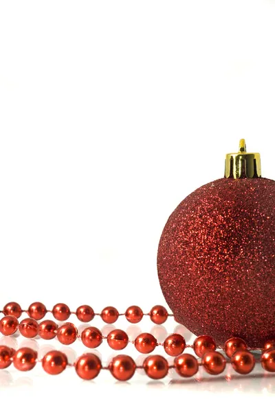 Piros karácsonyi dekoráció — Stock Fotó