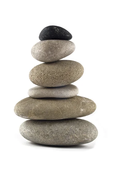Evenwichtige stenen stapel — Stockfoto