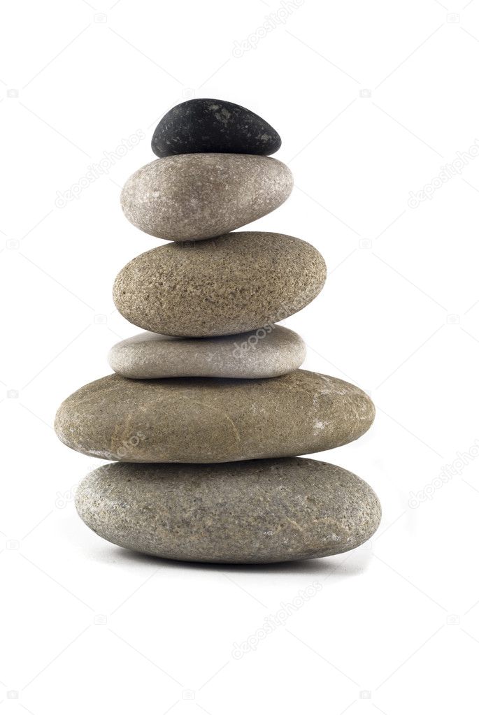 Balanced stone stack