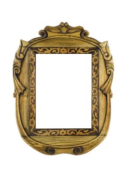 Wooden carved Frame for picture clipart