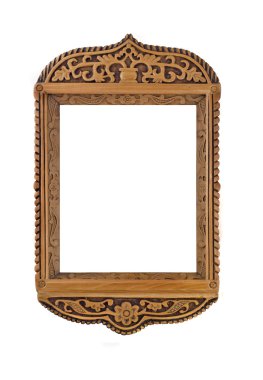 Empty carved Frame for picture clipart