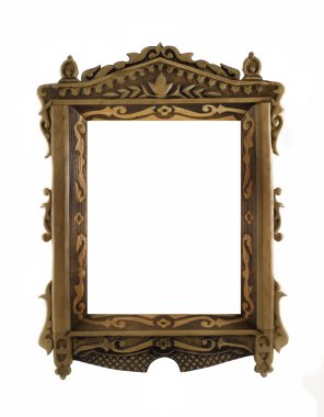 Beautiful wooden carved Frame clipart