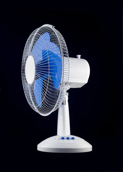 stock image White cooling fan over black