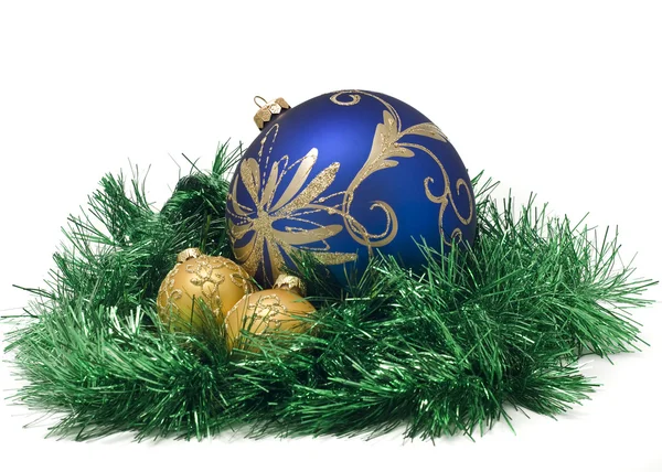 Tres hermosas bolas de Navidad — Foto de Stock