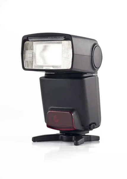 Kamera için stand üzerinde profesyonel flash — Stok fotoğraf