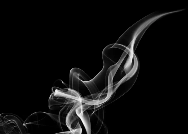 Forme abstraite fumée blanche — Photo