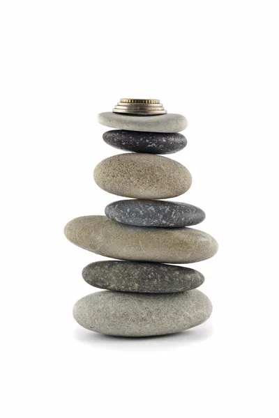 Bem-estar e Estabilidade - pilha equilibrada — Fotografia de Stock