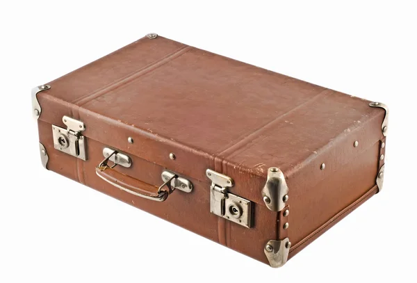 Traveling - old-fashioned suitcase — Stock Photo, Image