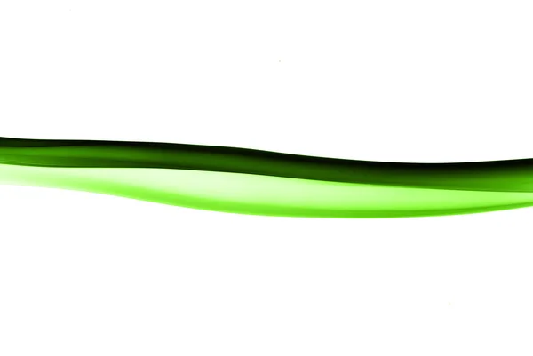 滑らかな (緑) 煙の波 — ストック写真
