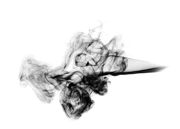 Abstrakte Rauchform über Weiß — Stockfoto