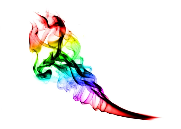 Forma de humo colorido abstracto — Foto de Stock