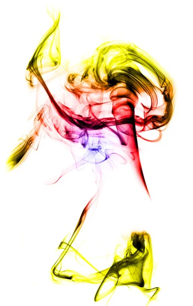Sbuffo di fumo astratto colorato — Foto Stock