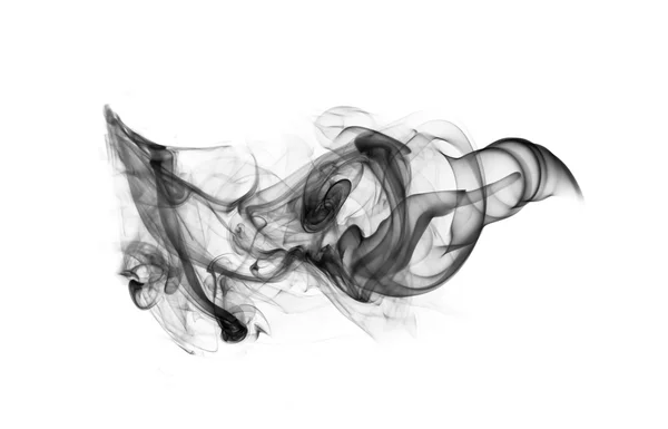 Kłąb czarnego dymu streszczenie — Zdjęcie stockowe